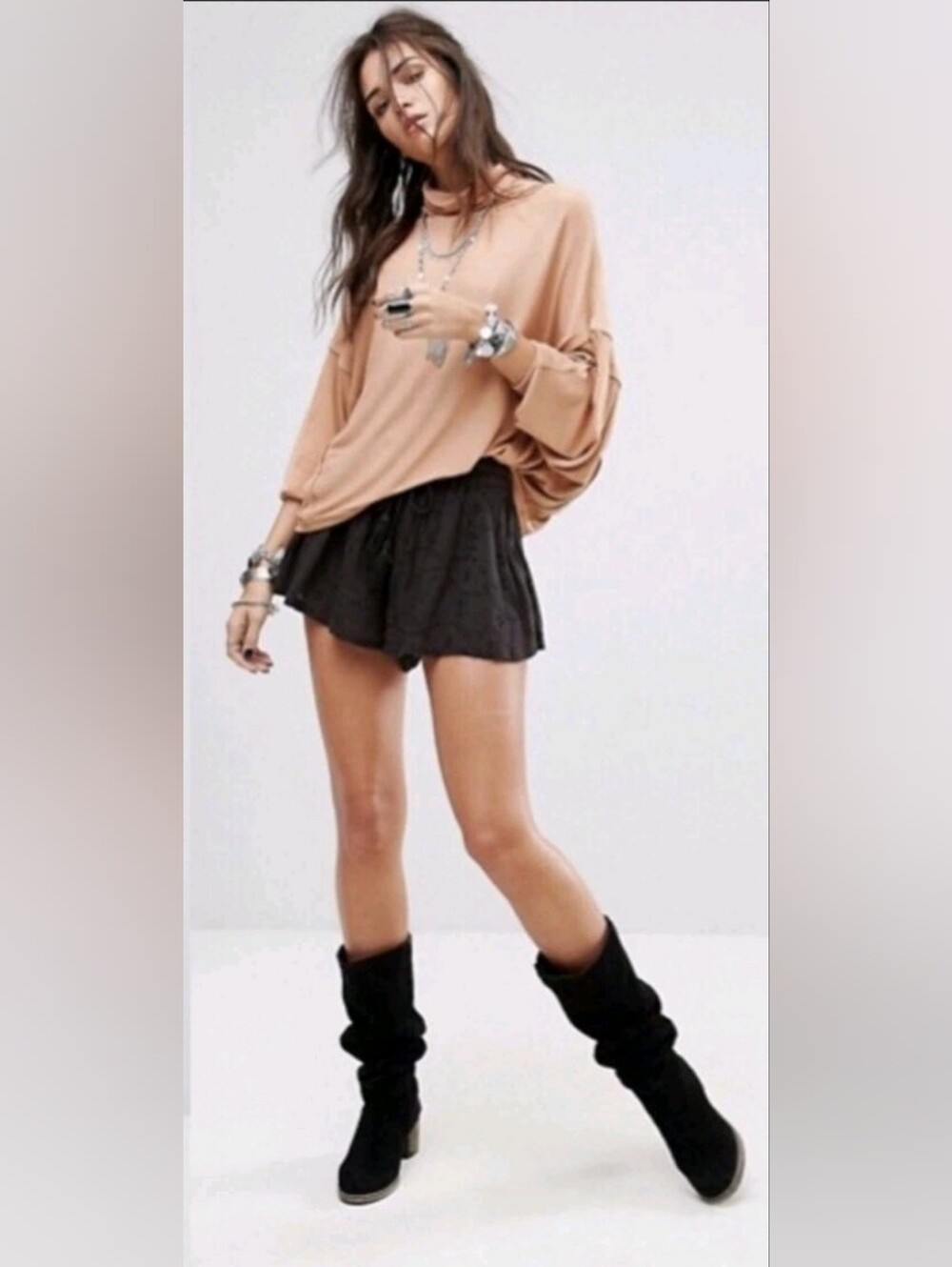 We the The Free Alameda Pullover oversized Dolman Sleeves Size M